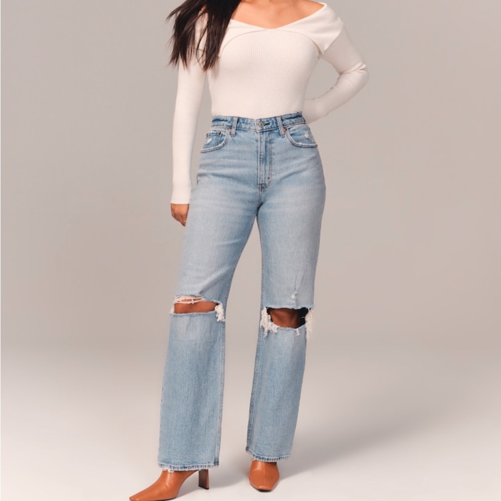 Abercrombie High Rise 90s Relaxed Jean | 12R